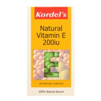 Kordel's Natural Vitamin E 200IU - 100 Softgel Capsules 