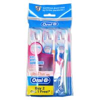 Oral-B UltraThin 0.01mm Gentle Gum Care Toothbrush - 3 Toothbrush (Buy 2 Get 1 Free)